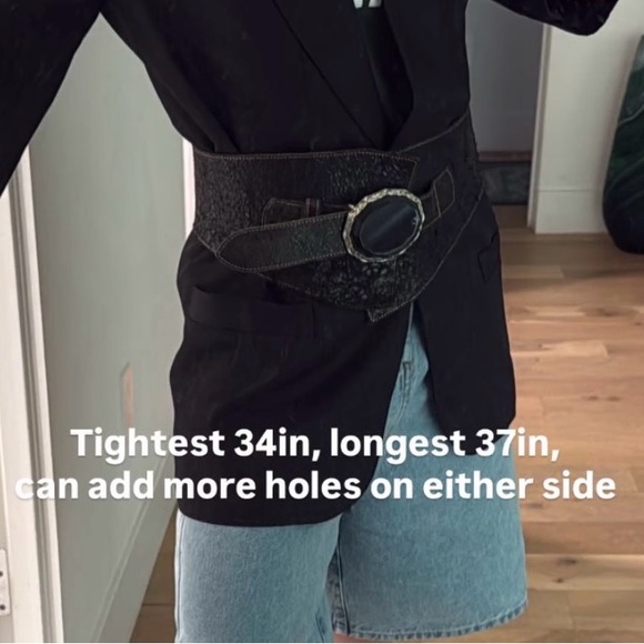 Italian leather and lucite belt - Picture 6 of 6